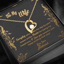 To My Sweet Wife Interlocked Love Hearts Necklace Handmade Jewellery Gift From Husband To Wife In 2020 Handmade Jewelry Gift Anniversary Jewelry Gifts Love Heart