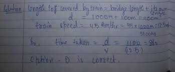 The average walking speed of a human is 3 to 4 miles per hour, or 1 mile every 15 to 20 minutes. A 100 M Long Train Is Moving With A Uniform Velocity Of 45 Km Hr The Time Taken By The Train To Cross A Bridge Of Length 1 Km Is