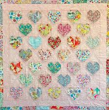 Tutorial Strawberry Thief Hearts Quilt Liberty Quilt Heart Quilt Pattern Quilts