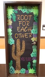 Cactus Classroom Door In 2020 Elementary Classroom Decor Plants Classroom Classroom Decorations
