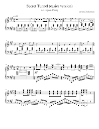 Two lovers forbidden from one another a war divides their people and a mountain divides them apart, build a path to be together. Secret Tunnel Piano Easier Version Sheet Music For Piano Solo Musescore Com