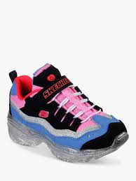 Skechers Children S S Lights Ice D Lites Snow Spark Light Up Trainers Black Pink Purple Light Up Sneakers Light Up Trainers Skechers