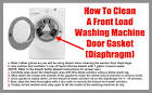 How to clean washing machine gasket