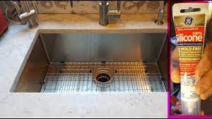 Effective solution towards kitchen sink water leakage under the sink, silicone is a very good sealant to seal gaps around water prone areas. Best Way To Silicone New Undermount Sink Luchshij Sposob Silikona Rakoviny Youtube