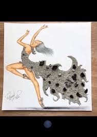 When Arts Meet Fashion Creativearts Sanddust Moondust Dress Design Fashion Design Drawings Fashion Art Illustration Art