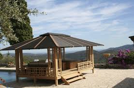 Gazebo En Teck Lodgeden Tantdem Belvedere Teck Gazebo