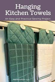 Kitchen towel hanger tutorial definition. Hanging Kitchen Towel Easy Sewing Project