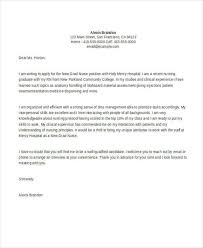 Examples Of Nursing Cover Letters New Grad Sample Cover Letter