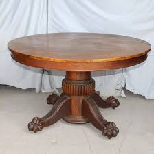 Small industrial dining table rustic solid wood round dining table metal legs vintage retro kitchen room breakfast reclaimed wood furniture h4homeshop 4.5 out of 5 stars (312) $ 209.83 free shipping add to favorites 311 uzar2 handmade metal table base | pedestal table base, coffee table base, dining table base. Bargain John S Antiques Antique Round Oak Dining Table Claw Feet Bargain John S Antiques