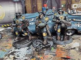Palanite Enforcers Their First Assignment Warhammer Paint Necromunda Gangs Warhammer