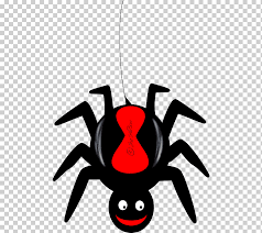 4k00:11black spider and torn web. Redback Spider Cartoon Red Back Spider Cartoon Fictional Character Black Widow Spider Png Klipartz