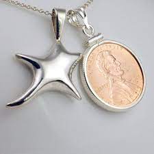 Make A Wish Necklace My Style Penny Necklace Make A Wish Foundation Silver Stars