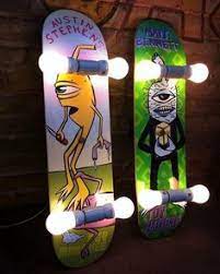 Idéales pour les chambres d' enfants,adolescents mais aussi pour les parents. 21 Skateboard Diy Ideas Skateboard Furniture Skateboard Skateboard Room