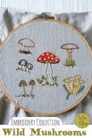 The best way to do cross stitch is to do the first half of each stitch in a row done first then go back and finish the next half. 18 Mushroom Embroidery Patterns Swoodson Says