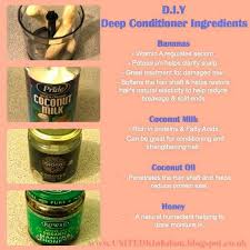 D I Y Deep Conditioner Recipe Banana Coconut Milk Coconut Oil Honey Natural Hair Styles Diy Deep Conditioner Deep Conditioner Recipe