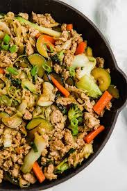 Ground Turkey Vegetable Teriyaki Stir Fry Unbound Wellness Recipe In 2021 Turkey Vegetables Turkey Stir Fry Cooked Vegetables