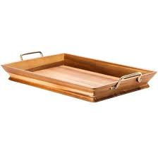 Acacia Tray With Metal Handles Threshold Target Tray Outdoor Serving Tray Serving Tray Decor