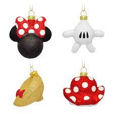 Disney Ornament Sets Disney Ornament Set Minnie Mouse Icon Glass Ornament Set
