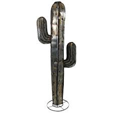 6 Ft Large Metal Saguaro Cactus Sculpture Garden Art Saguaro Cactus Cactus Flower Metal Yard Art