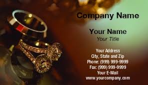 Free entry to jewelry show. Jewelry Business Cards