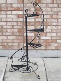 Vintage Wrought Iron Spiral Stand Spiral Steps By Battenbeehive My Newest Purchase Outdoor Metal Plant Stands Iron Plant Stand Wrought Iron Plant Stands
