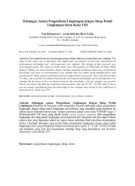 Sikap peduli lingkungan siswa dapat meningkat melalui. Top Pdf Hubungan Antara Pengetahuan Lingkungan Dengan Sikap Peduli Lingkungan Siswa Kelas Viii 123dok Com