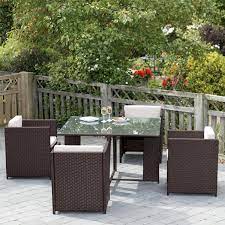 For a more relaxed approach to your garden seating. Vicenza 5 Piece Rattan Cube Set Home Store More