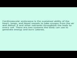 What Is Cardiovascular Exercise Definition Of Cardiovascular Endurance Youtube