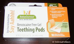 We've even made our pods portable, convenient and sanitary so you'll always be prepared to claim teething victory! Debras Dollars It Just Makes Cents Say Aahhh Benzocaine Free Gel Teething Pods Review