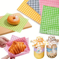 10 sheets waxed paper snack pads printed food packaging - Temu Pakistan