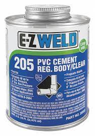 Water and glue don't mix! Ez Weld Clear Solvent Cement Size 16 Oz For Use With Schedule 40 Pvc Pipe And Fittings Up To 4 In 5e526 20503 Grainger