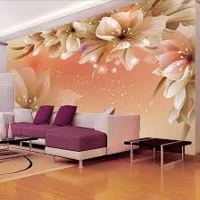 Custom 3d Photo Wallpaper Modern Flower Wall Mural Wall Paper Living Room Sofa Tv Background Non Woven Fab Wallpaper Living Room Living Room Decor Living Decor
