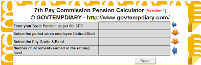 7th Pay Commission Pension Calculator In Excel