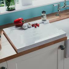 The luxier ceramic bathroom sink appears to be a low maintenance vanity sink. Astini Grooved Ceramic Gloss White Belfast Butler Kitchen Sink Worktop Drainer Kitchen From Taps Uk