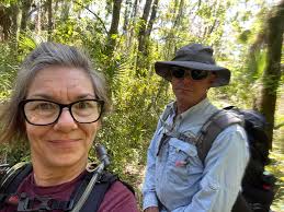 Backpacking with 25 pounds of gear in Alderman Ford, FL