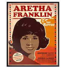 African American Aretha Franklin Wall Art