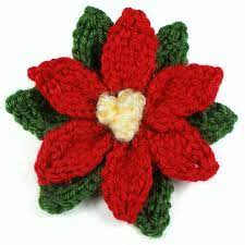 Knitted Poinsettia Donationware Knitting Pattern Planetjune Shop Cute Christmas Knitting Patterns Free Knitted Flower Pattern Knitted Christmas Decorations