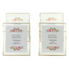 Vintage carr pressed flower picture frame 2.5x2.5in photo 5x5in frame euc glass. Buy Koyal Wholesale Gold Pressed Glass Floating Photo Frames 10 X 12 Inch 4 Pack With Stands Horizontal Vertical Online In Qatar 690268556