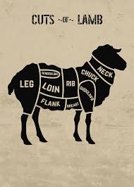 From local meat counters and neighborhood farmers' markets to restaurant menus and family kitchens, a variety of lamb cuts star as the centerpiece of the . Cuts Of Lamb Bw Version Chart Butcher Meat Restaurant And Fine Dining Mixed Media By Design Turnpike