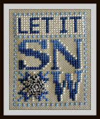 Looking for your next counted cross stitch project? Hinzeit Let It Snow W Charm Winter Cross Stitch Cross Stitch Patterns Cross Stitch Patterns Christmas