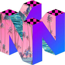 Nintendo 64 Vaporwave Logo By Leboi Vaporwave Logos Logo Sticker