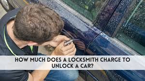 A close-up of a key broken off in a car ignition, illustrating a complex situation for a locksmith.