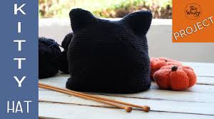 Baby v has quite a few nicknames. How To Knit The Easiest Kitty Cat Hat For Halloween 12 Months Adult Size So Woolly Youtube