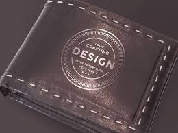 Leather Wallet Logo Mockup Freebies Fribly Leather Wallet Mens Logo Mockup Personalized Leather Wallet