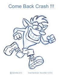 Free coloring pages results for crash. Free Crash Bandicoot Coloring Pages