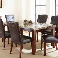Kitchen & dining room furniture. Steve Silver Furniture Dining Tables Montibello Mn500t Marble Top Table Rectangle From Strickland S Furniture