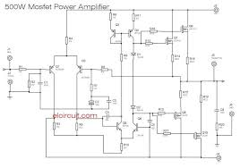 Mosfet Power Amplifier Circuit Diagram Power Amplifiers Audio Amplifier Amplifier