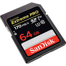 Read speeds up to 98mb/s; Memory Cards Sandisk 64gb Extreme Pro Uhs I Sdxc Memory Card At Hunts Photo Video