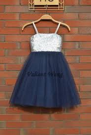 Silver Sequin Navy Blue Tulle Flower Girl Dress Wedding Baby Girls Dress Rustic Baby Birthday Dress Flower Girl Dresses Flower Girl Dresses Tulle Girls Dresses