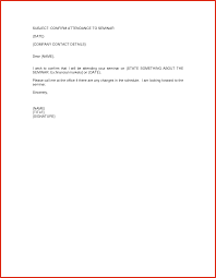 7 Letter Of Attendance Template Monthly Bills Template Confirmation Letter Letter Sample Lettering